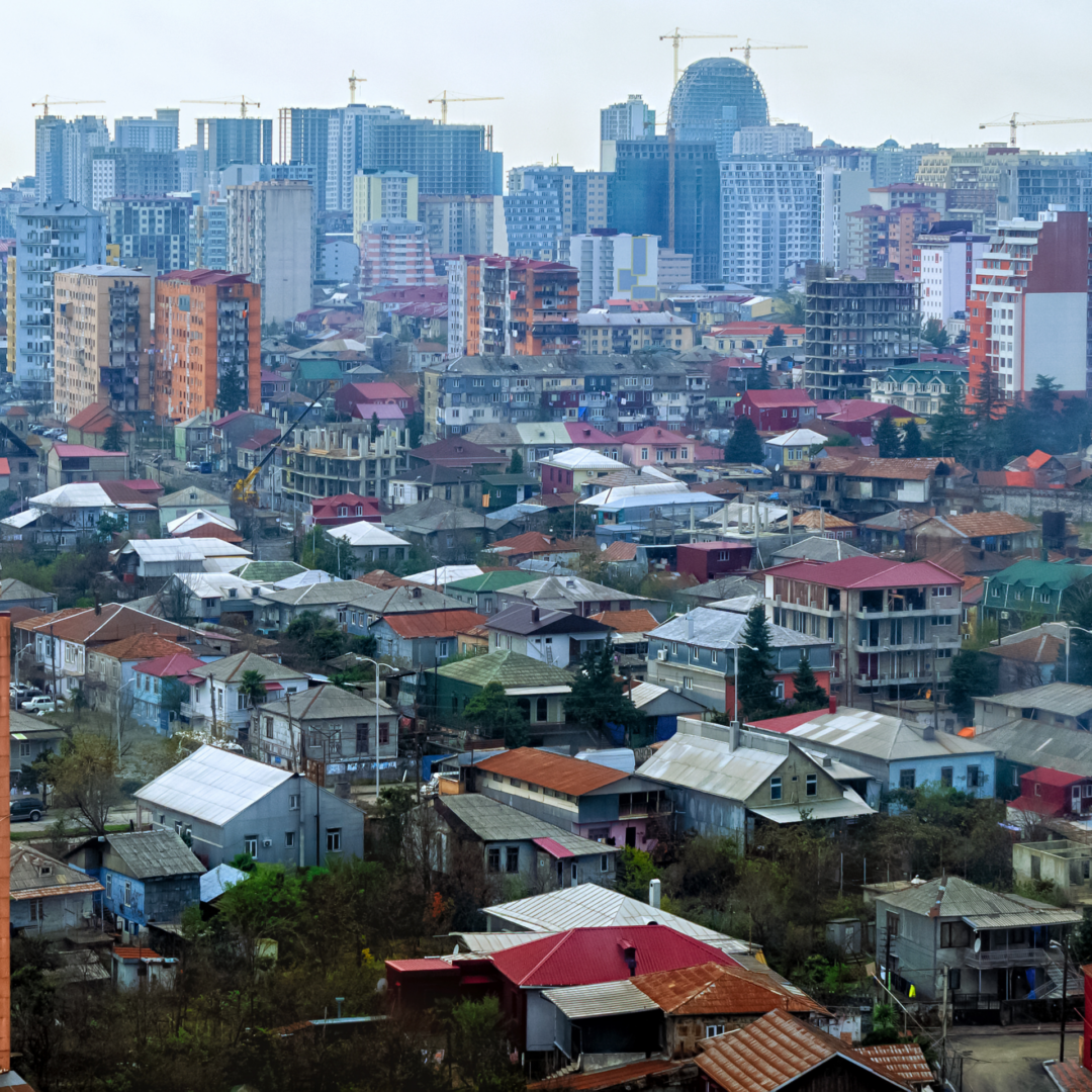 crowded cityscape