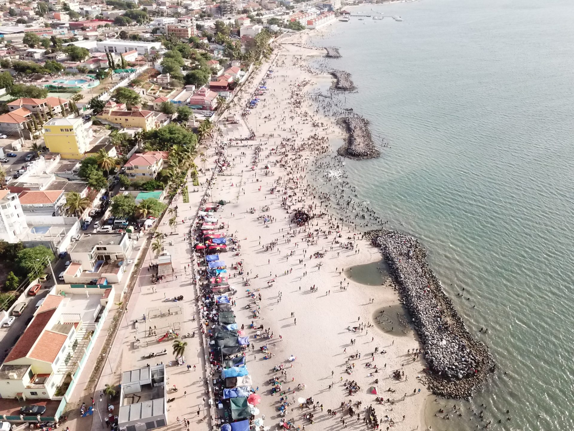 Aerial view of densely populated shoreline, Belas, Angola. Photo by Hermenegildo Sebastião on Unsplash