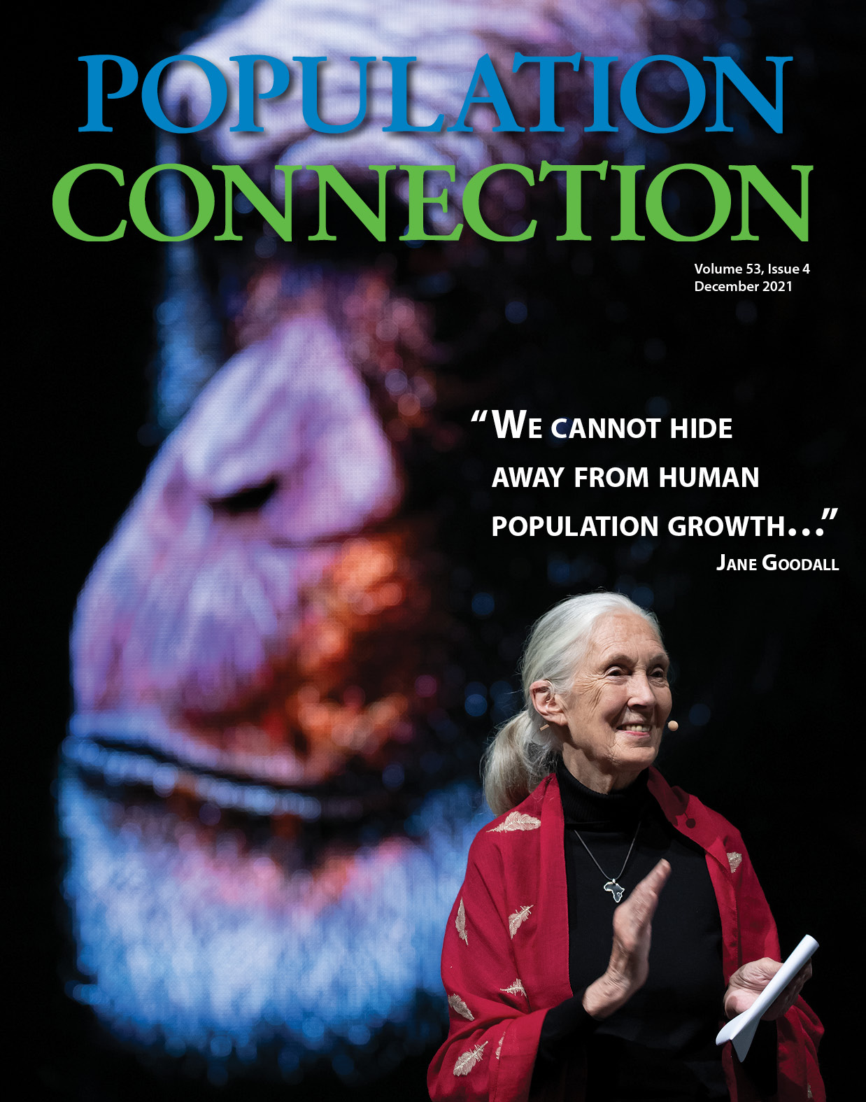 cover of December 2021 issue of Population Connection magazine