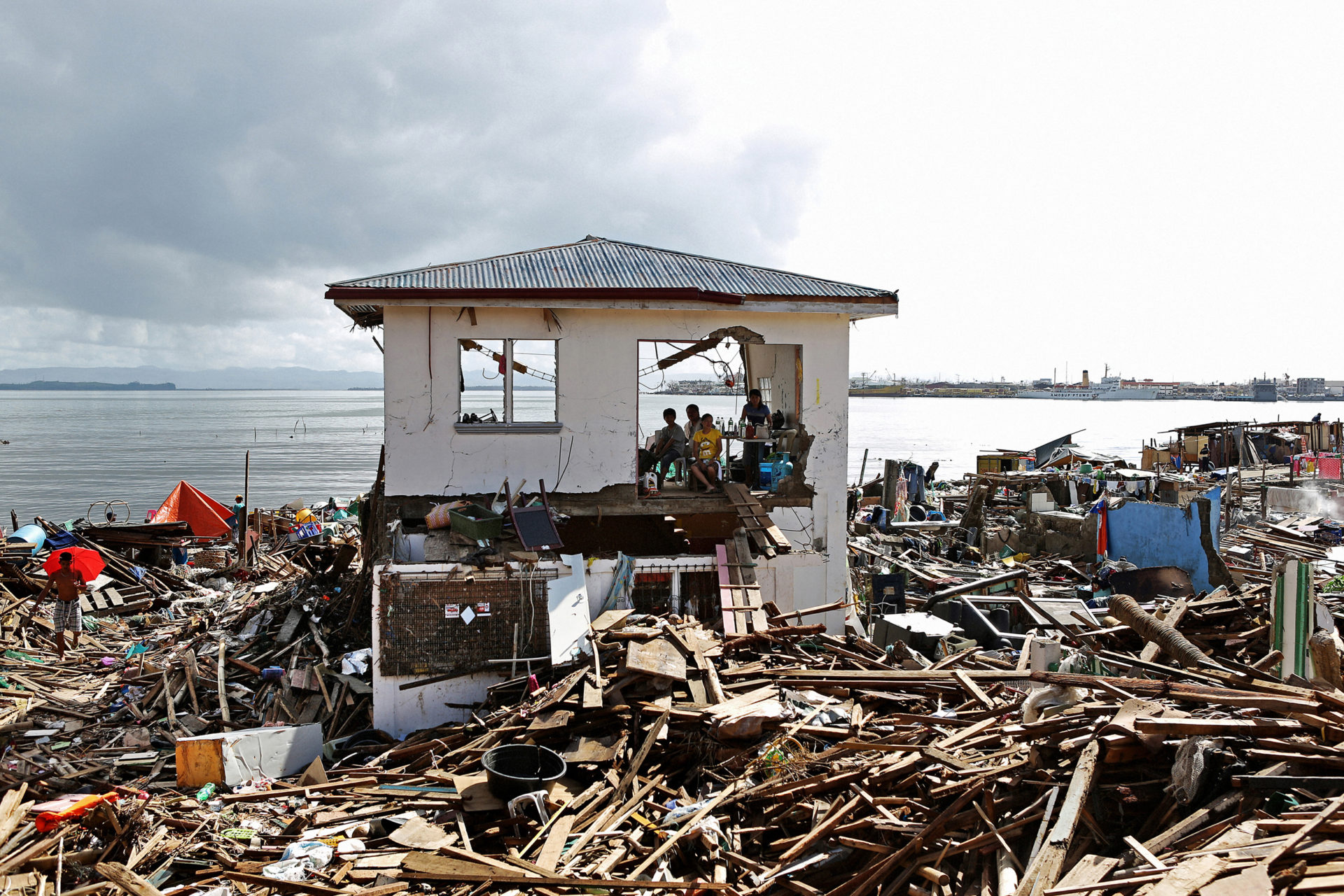 Destruction after Typhoon Haiyan, November 2013. Adobe Photos.