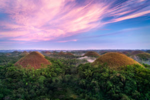 Chocolate Hills in Bohol, Philippines. Adobe Photos.