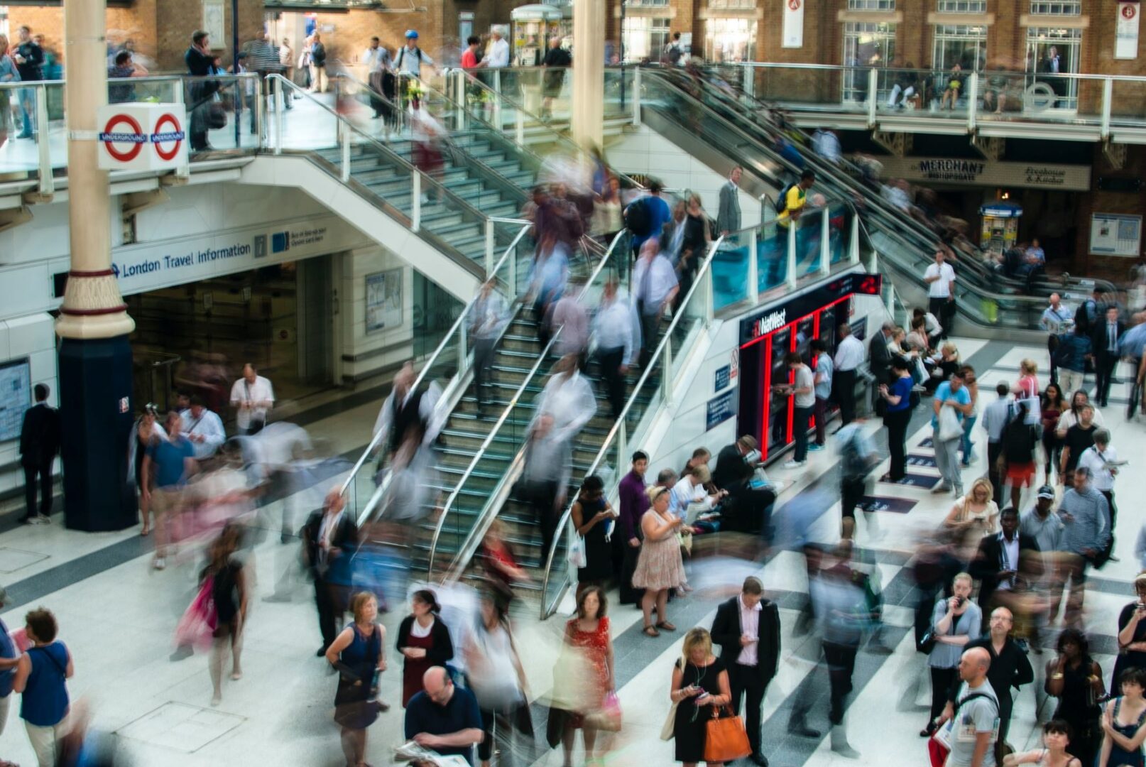 London Underground crowd