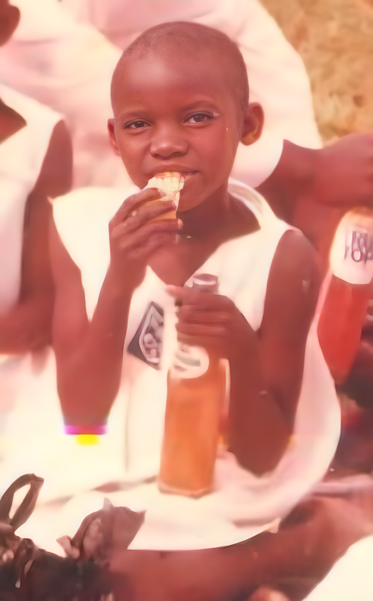 Young Florence Blondel, FlowReady's founder while in primary school