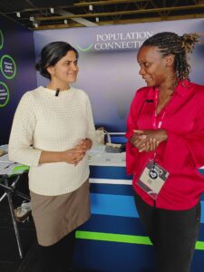 Nandita Bajaj and Florence during ICFP2025 in Colombia, childfree
