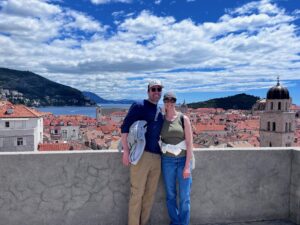 Marian and Alex in Dubrovnik, Croatia, in May, childfree day